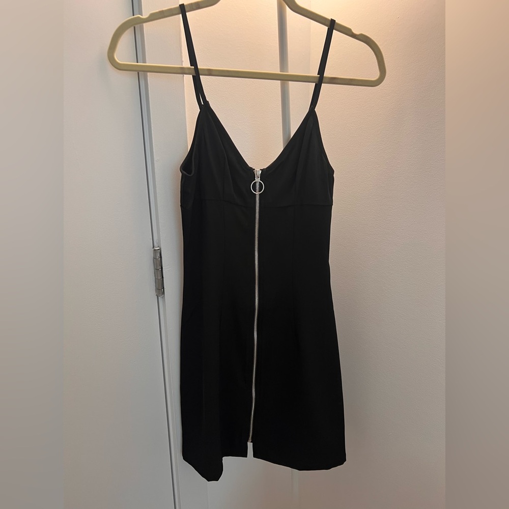 by the way. Zip-front mini dress